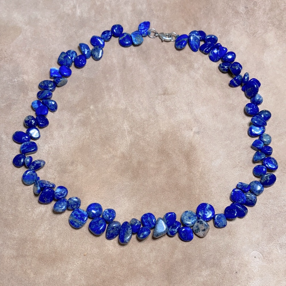 Genuine Lapis Lazuli Stone Necklace